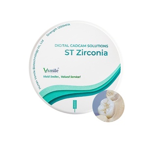 Bloque de Zirconia de 14 mm de Espesor, Sistema Dental <span class=keywords><strong>CAD</strong></span>/CAM, Óxido de Zirconio para Maquinaria Zircononzahn, Uso en Laboratorio Dental, Certificado CE - Product Image 1
