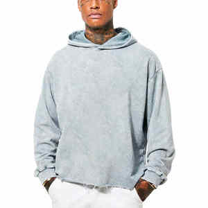 Nueva Llegada, Sudadera con Capucha de Estilo Vintage con Logotipo Personalizado, Sudadera con Capucha para Hombre con Lavado Ácido, Sudadera con Capucha para Hombre de Talla Grande - Product Image 3