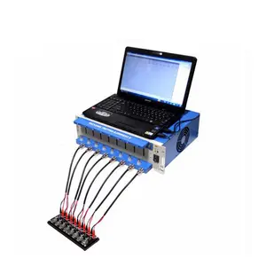 Équipement de testeur d'analyseur de batterie lithium-ion à 8 canaux avec logiciel et ordinateur portable