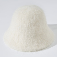 Sombrero de Lana de Alpaca de Lujo para Mujer, Gorro Cálido y Peludo, Elegante Sombrero de Invierno para Viajar