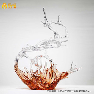 Duyên dáng theo kiểu nhựa trong suốt Thủ công mỹ nghệ trang trí nghệ thuật trang trí <span class=keywords><strong>Epoxy</strong></span> nhựa trong suốt với chảy hình dạng - Product Image 3