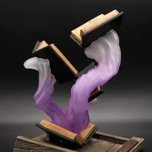 Tour à dés personnalisée en résine de haute qualité, peinte à la main, en forme de grand livre de magie ancienne, style rétro, pour jeux de société, vente en gros - Product Image 5