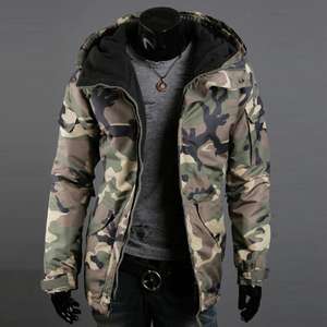 Nuova Giacca Invernale Mimetica con Cappuccio Liu Ming, <span class=keywords><strong>Cappotto</strong></span> in Pile Camo, Giacca in Cotone da Uomo - Product Image 6