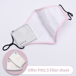 Mascarilla de Algodón Reutilizable <span class=keywords><strong>con</strong></span> Logotipo Personalizado Promocional Transpirable de Color Rosa al por Mayor a Bajo Precio, Mascarilla Facial de Algodón de Color Sólido, Estilo Moderno - Product Image 3