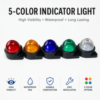 Nouvelle promotion de liquidation : Feu de gabarit latéral réflecteur de type cadre à LED bleue 24V pour remorque (remplacement)
