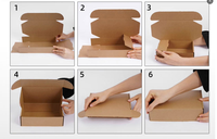 Boîte d'expédition en kraft écologique en stock - Légère et robuste pour une expédition durable en kraft pour le commerce électronique, livraison rapide