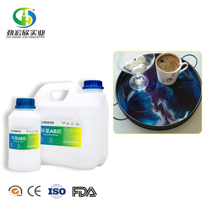 3kg cristal resina epóxi transparente e kit de endurecimento. Auto-nivelamento resistente uv - Product Image 5