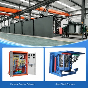Four à induction MF à coque en acier haute température 1700°C, 0,5T-15T, à économie d'énergie pour la fusion de ferraille et de fonte d'acier, pour aciéries - Product Image 2