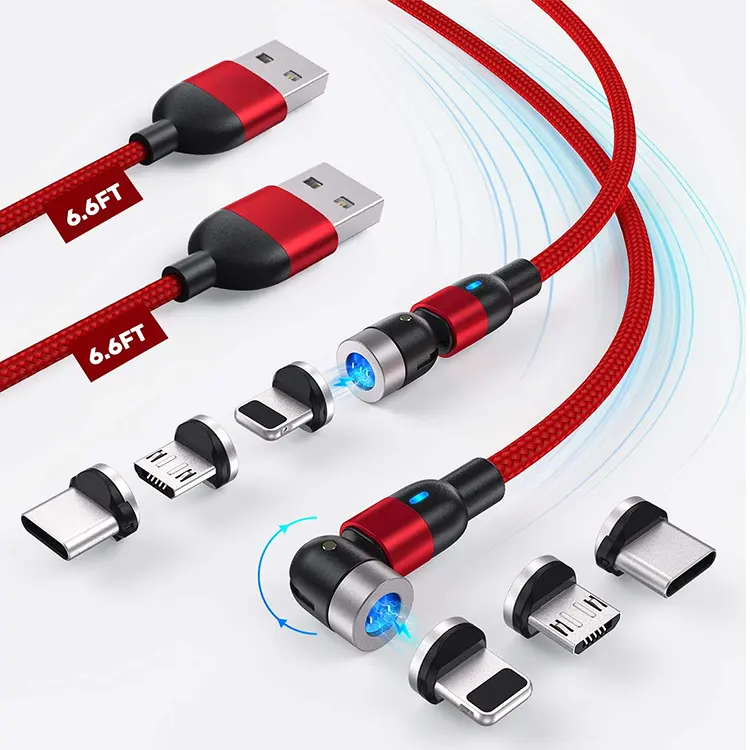 Qualities Product Mobile Data Magnet Original Fast 3 In 1 Magnetic Charging Cable