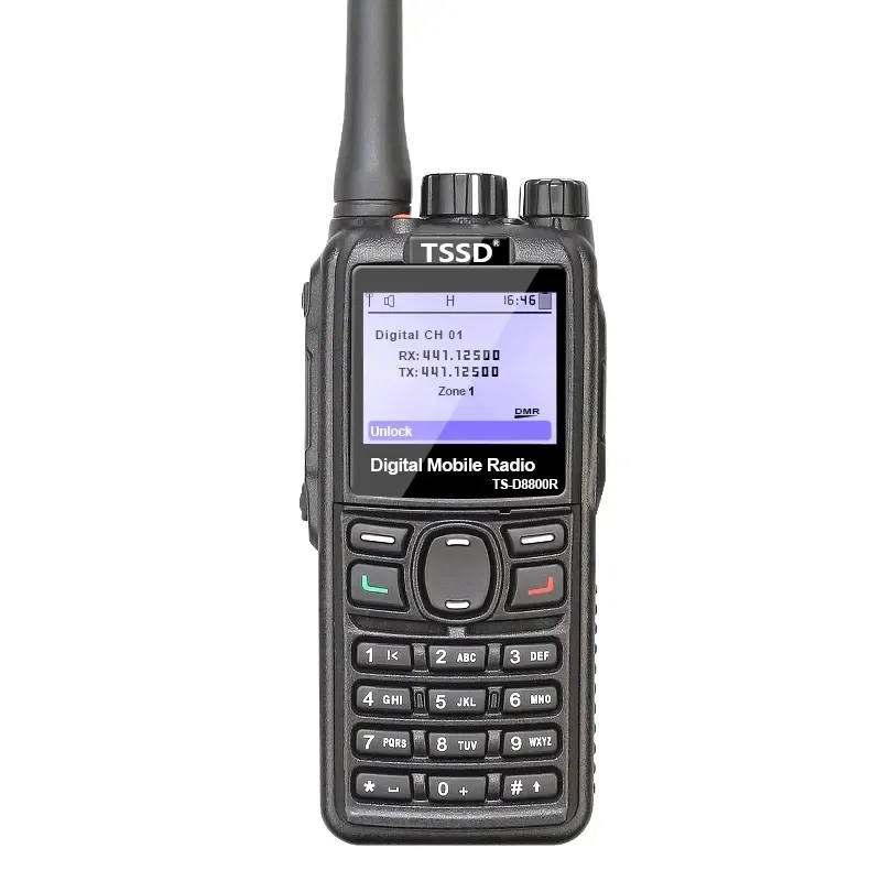 TSSD D8800R portátil VHF UHF Tier II Long Range scanner de smartphones mmdvm hotspot dmr repetidor rádio móvel WalkieTalkie Digital