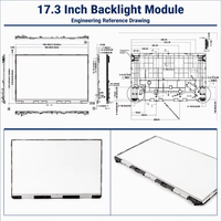 Module d'écran LCD LED automobile personnalisé de 17,3 pouces, rétroéclairage 9850 nits, affichage lisible en plein soleil, OEM ODM LH LH-173001A PC