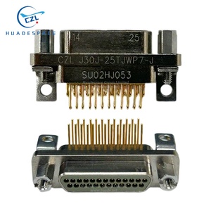 Conector Eléctrico Rectangular <span class=keywords><strong>MIL</strong></span> J30J-25TJWP7-<span class=keywords><strong>J</strong></span> de Fábrica ISO TJN/TJL/TKL/TJS/ZKN/ZKW/ZKS/ZKL Hecho de Latón de Huadespace - Product Image 1