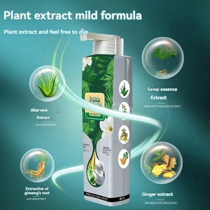 Tinta per <span class=keywords><strong>Capelli</strong></span> Verde Vegetale Facile e Rapida da Applicare, Crema Semi-Permanente Delicata sulla Pelle per <span class=keywords><strong>Coprire</strong></span> i <span class=keywords><strong>Capelli</strong></span> <span class=keywords><strong>Bianchi</strong></span> - Product Image 3