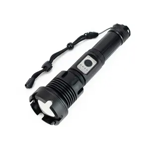 P360 Премиум Тактический факел, самый мощный 2000LM USB Зарядка зум светодиодный фонарик для наружного кемпинга Прочный алюминиевый корпус
