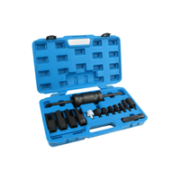 Juego de 14 piezas para extracción de inyectores diésel Common Rail con extractor de martillo deslizante y kit de adaptadores