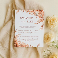 Invitations de mariage personnalisées, papier couché, impression numérique, reliure, plastification pour les organisateurs d'événements