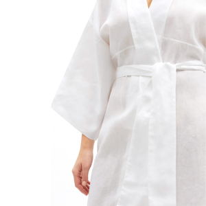 Vente chaude couleur unie mince robe du matin Plus Long Kimono Sexy peignoir jupe de couchage - Product Image 3