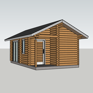 Sturdy Solid Wood Cabin, With Floor and Roof - Product Image 4