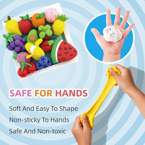 Kit de loisirs créatifs en argile auto-durcissante pour cadre photo, thème fruits, non toxique, sans cuisson, sûr pour les enfants, personnalisable, jouet éducatif, cadeau - Product Image 4