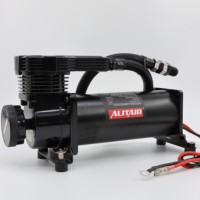 Kits de suspension pneumatique de compresseur d'air de DC12V 200psi Alitair 485C 1/4NPT 3/8NPT pour le prix de voiture bon guerrier noir
