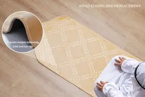 Velvet Worship Rug Tassel Printed Luxury Ramadan Prayer Mat Carpet Muslim Arabic Islamic Indonesia Prayer Rug