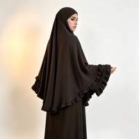 Ensemble Khimar Silent Tech pour femmes, crêpe mat, vêtements modestes, vêtements musulmans islamiques