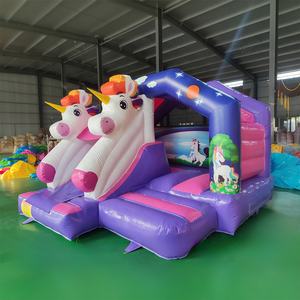 Unicorno magico <span class=keywords><strong>castello</strong></span> gonfiabile con trampolino scivolo combinato all'ingrosso casa di rimbalzo per affari di noleggio <span class=keywords><strong>del</strong></span> partito - Product Image 2