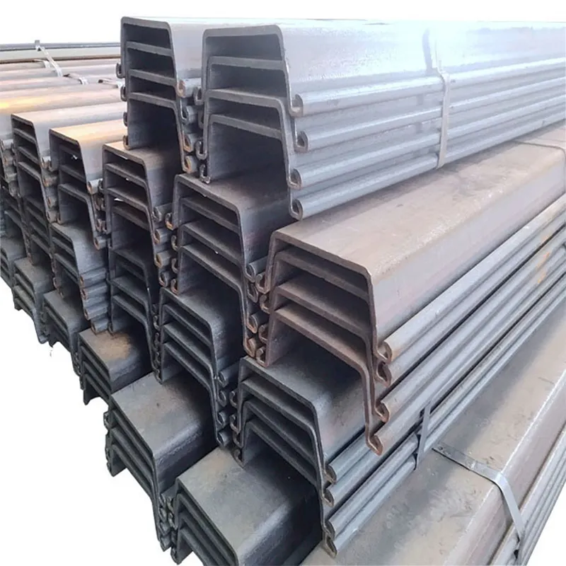 Sy295 390 q235 q345 q355 hot rolled u z type 2 4 pile hot rolled steel sheet piles for construct