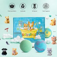 Bain moussant sûr pour enfants boules pétillantes Halloween Noël anniversaire jouets naturels organiques lot de 20 bombes de bain coffret cadeau avec surprise