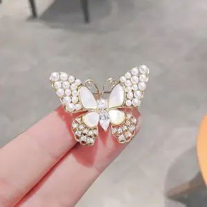 Simulation Butterfly Mini Badge Fashion Diamond Insert Custom Pin Cute Factory Delicate Pin