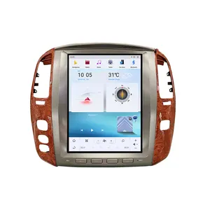 12,1 Zoll Autoradio Radio GPS Navigation für Lexus LX470 04-06 Land Cruiser LC100 03-07, vertikaler Bildschirm Android Auto CarPlay