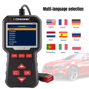 Analizador de código de falla de diagnóstico de vehículo <span class=keywords><strong>OBD</strong></span> II, luz de motor transparente, reinicio de datos en vivo, escáner Plug and Play kW - Product Image 6