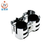 Usine chinoise OD28mm haute qualité raccords métalliques de tuyau maigre Double charnière parallèle support de tuyau joints métalliques système maigre