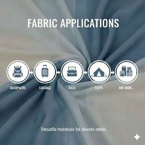 Tissu Oxford 100% nylon tissé 100T/400D, imperméable, résistant à l'humidité, teint, résistant aux déchirures, personnalisable en gros pour les bagages des garçons - Product Image 6