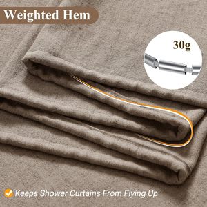 100% Lino impermeable <span class=keywords><strong>baño</strong></span> personalizado <span class=keywords><strong>tela</strong></span> moderna al por mayor <span class=keywords><strong>cortinas</strong></span> <span class=keywords><strong>de</strong></span> ducha lisas Cortina <span class=keywords><strong>de</strong></span> ducha <span class=keywords><strong>de</strong></span> inodoro - Product Image 4