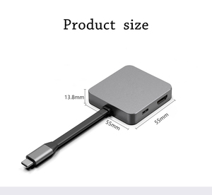 Carini Mini Hub USB-C 3.0 in Metallo per Laptop e <span class=keywords><strong>Macbook</strong></span> <span class=keywords><strong>Air</strong></span>, Disponibili con Caricatore PD - Product Image 5