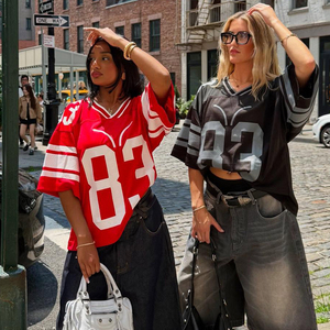 Op maat ontworpen logo basketbal voetbal shirt unisex sportkleding boxy American football shirt heren cropped T-shirt dames - Product Image 4