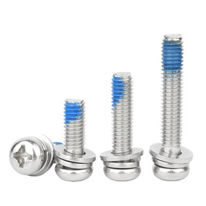 M2 M3 M4 X8 M5 M6 M8 M9 Carbon thép mạ kẽm Torx kết hợp máy vít Bolt với đồng bằng phẳng máy giặt và mùa xuân máy giặt - Product Image 2