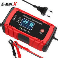 Nouveauté Chargeur de batterie automatique rapide universel 12V10A/24V5A AGM Gel Cycle profond Voiture Moto Réparation par impulsions