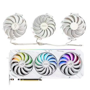 Nuevo 3FAN 7PIN CF1010U12S DC 12V 0.45A adecuado para <span class=keywords><strong>ASUS</strong></span> Rog Strix Rtx 3070 3080 <span class=keywords><strong>Ti</strong></span> <span class=keywords><strong>3090</strong></span> blanco Oc versión GPU ventilador de repuesto - Product Image 1