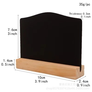 Pizarra de Doble Cara Zhengchuang de 10x7cm, Tablero de Exhibición de Madera para Decoración del Hogar y Hoteles - Product Image 3