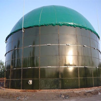 Production de biogaz en Chine, installation de gaz méthane sur réservoir de digesteur en émail