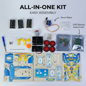 Kit Electrónico de Experimentos Educativos para Niños, Coche de Control Remoto, Juguetes Educativos STEM de Madera para Niños - Product Image 6