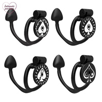 Nueva Jaula de Castidad Queen of Spades con Tapón Anal, Candado Uretral Erótico, 4 Estilos Disponibles, Candado CB para Pene Masculino, Juego para Adultos BDSM