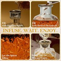 Kit de fabrication d'infusion de whisky de luxe, créez vos propres spiritueux aromatisés, 12 plantes botaniques naturelles, coffret cadeau pour homme, bar à domicile, anniversaire