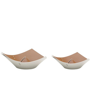 Modern minimalist luxury color-blocked jewelry storage tray, <b>vanity</b> <b>box</b>, PU leather miscellaneous items storage <b>box</b>, entryway - Product Image 4