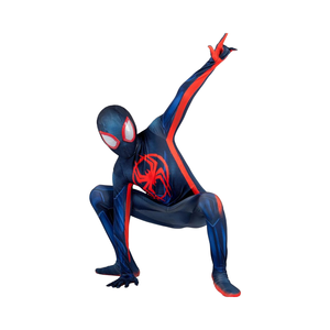 <span class=keywords><strong>Miles</strong></span> <span class=keywords><strong>Morales</strong></span> Echo Costume d'Halloween Officiel Adulte Unisexe Deluxe Zentai-Stretch Spandex Fermetures à glissière cachées Fentes de poignet - Product Image 2