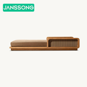 فيلا في الهواء الطلق حديقة صالة كرسي فندق منتجع في الفناء في الهواء الطلق خشب الساج استلقاء الشمس في الهواء الطلق - Product Image 6