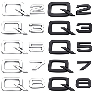 สติกเกอร์โลหะติดท้ายรถแบบใช้ซ้ำได้สำหรับรถ Audi Q2-Q8 TT A3-A7 <span class=keywords><strong>Quattro</strong></span> 35-55 TSI 1ปี - Product Image 2