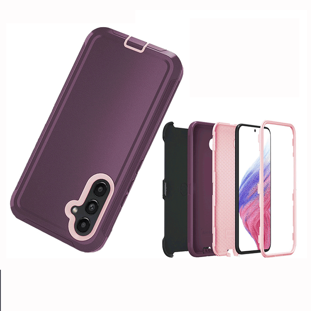 Protection Shockproof 3 in 1 Rugged Resistance Full Body Protection Hard Cover Case for Samsung Galaxy A35 A55 5G